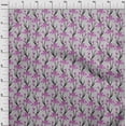 thumbnail image 4 of oneOone Polyester Spandex Pink Fabric Floral Retro Craft Projects Decor Fabric Printed By The Yard 56 Inch Wide, 4 of 5