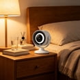 thumbnail image 5 of Rechargeable Desk Fan, Portable Mini Table Fan with LED Light and Digital Display, Stepless Speed Control USB-C Fan for Office, Bedroom, Home, Travel, 5 of 7