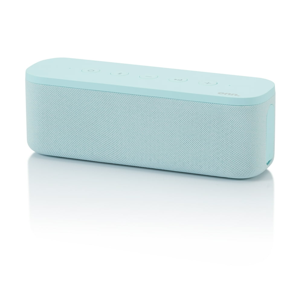 onn. Medium Indoor Bluetooth Speaker, Aqua