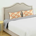 thumbnail image 3 of Yayeee Pillowcase King Size Set of 2 Satin Wrinkle Resistant Pillow Case, Orange Circle, 3 of 8