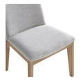 thumbnail image 5 of Moe's Home Collection Deco 18" Fabric Dining Chairs in Light Gray (Set of 2), 5 of 5