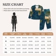 thumbnail image 4 of Pofeuu World Map Print Womens Pajamas Set Long Sleeve Sleepwear Button Down Nightwear Soft Pj Lounge Sets Button Down Pajamas Women-Small, 4 of 7