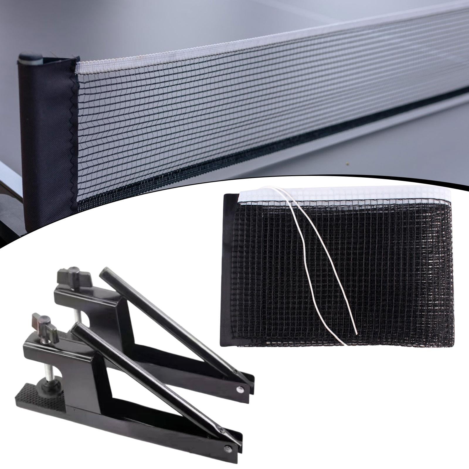 Table Tennis Net Rack Post Kit Metal Mesh Easy Setup for Indoor Outdoor Game Table
