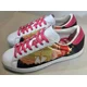 thumbnail image 2 of Vintage Adi - das Men's Pink/White/Black Rod Laver Graphic Print Sneakers Size 8.5, 2 of 6
