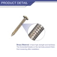 thumbnail image 3 of Uxcell 400 Pack Small Tiny Nails 1.2x12mm(DxL) Tiny Brass Nails Hardware Nails Small Nail, Bronze Tone, 3 of 5