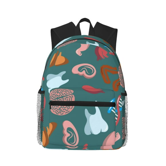 Easygdp cute Skull organ Mochila Casual para Portátil, Mochila para Escuela, Viajes, Negocios