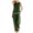 Green, variant on 2 Piece Sets Women Color Block Lounge Sets Sleeveless Top Wide Leg Pants Matching Casual Travel (White, XXL)