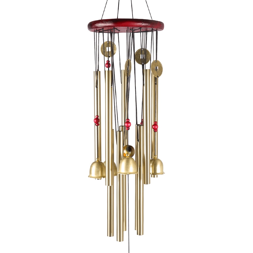 33" Wind Chimes Large Tone Resonant Bell 10 Tubes Chapel Church Garden