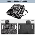 thumbnail image 5 of COEQINE Universal Golf Cart Seat Towel Blanket with 4 Front Pockets & Convenient Fold-Away Design, Fits for EZGO, Yamaha, Club Car and More 2 Person Seats, Zebra Stripes Print, 5 of 8