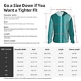 thumbnail image 3 of KLL Teal Color Print Men's Women’s UPF 50+ Sun Protection Outdoor Hoodie Jacket Long Sleeve Fishing Hiking Performance Shirt- Large, 3 of 5