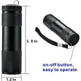thumbnail image 3 of 6 Pack UV Ultra Violet Blacklight 9 LED Flashlight Torch Outdoor etc PZCC, 3 of 4