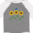 thumbnail image 4 of Inktastic Sunflower Garden and bird Boys or Girls Long Sleeve Baby Bodysuit, 4 of 5