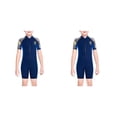 thumbnail image 1 of Traje de buceo Wosthever Neopreno para niños Pantalones de manga corta Azul oscuro L 2Conjunto, 1 of 6