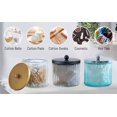 thumbnail image 4 of Set dispensador con soporte Qtip de vidrio KMWares 550 ml (paquete de 2), 4 of 6