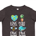 thumbnail image 4 of Inktastic Earth Day Plant a Tree Save the Bees Save the Seas Love Your Mother Earth Boys or Girls Toddler T-Shirt, 4 of 5