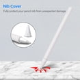 thumbnail image 4 of Silicone Skin with 2 Nib Cover for Apple Pencil 2nd Gen - Fintie Case iPencil Sleeve Grip Holder, White, 4 of 7