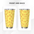 thumbnail image 3 of Balery Toast Pattern 20oz Insulated Car Cup with Dual Drink Lids, Stainless Steel Travel Mug Eco-Friendly and Leak-Proof-Without Straw, 3 of 8
