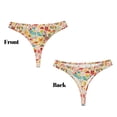 thumbnail image 3 of Balery Colorful Chicken Tangas de Algodón para Mujer con Estampado – Ropa Interior Sexy, Transpirable, G-string-4X-Large, 3 of 6