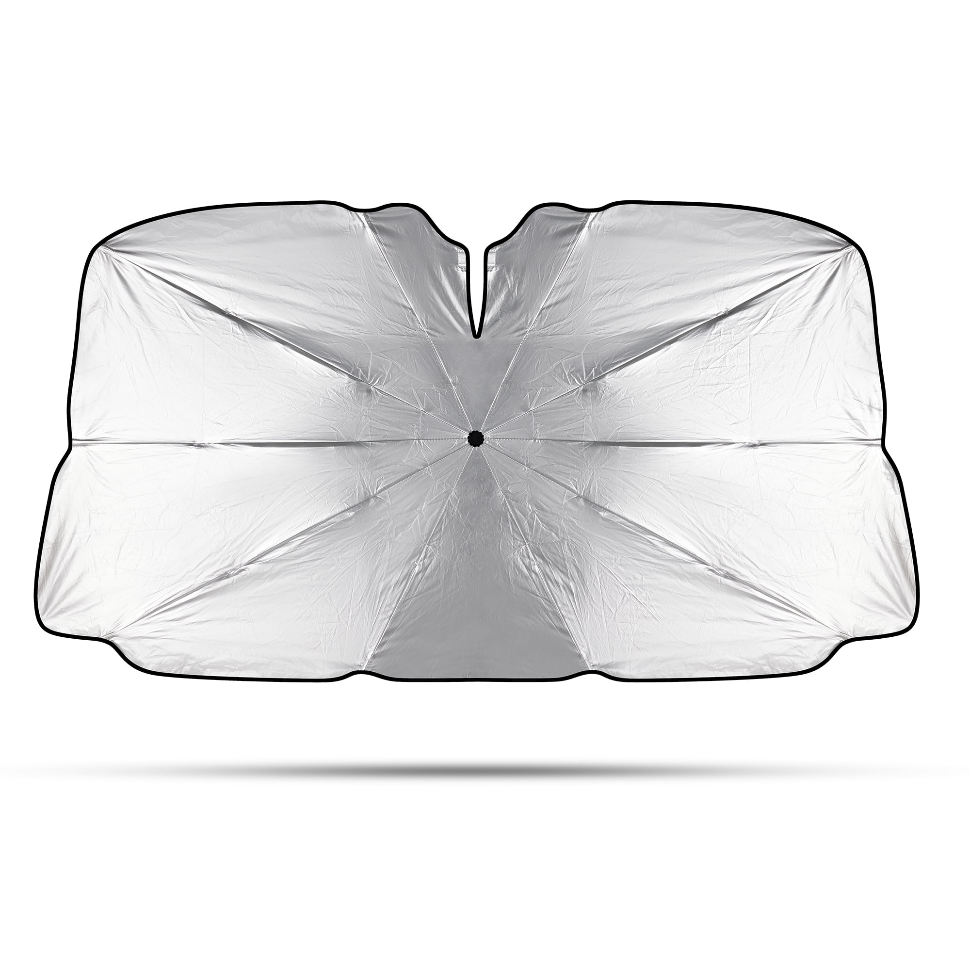 (3 pack) Auto Drive Car Umbrella Shade, Universal Fit, Easy to Install, Silver, 57" x 31"