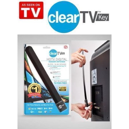 Clear TV Key HDTV Free TV Stick Satellite Indoor Digital Antenna Ditch Cable Receiver (Best Hd Fta Satellite Receiver)