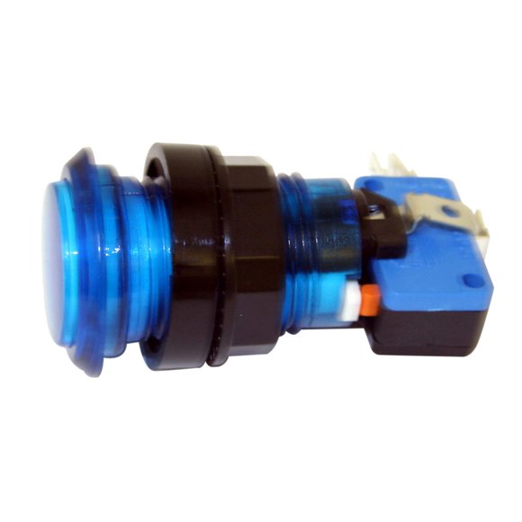 Arcade Game Illuminated Push Button (Blue)