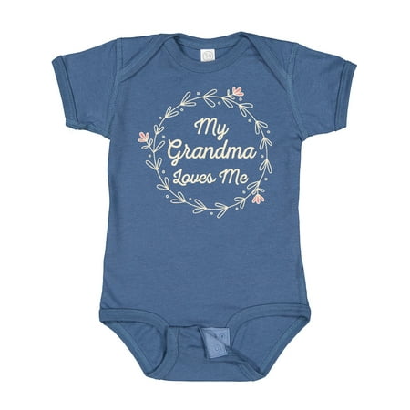 

Inktastic My Grandma Loves Me Grandchild Gift Baby Girl Bodysuit