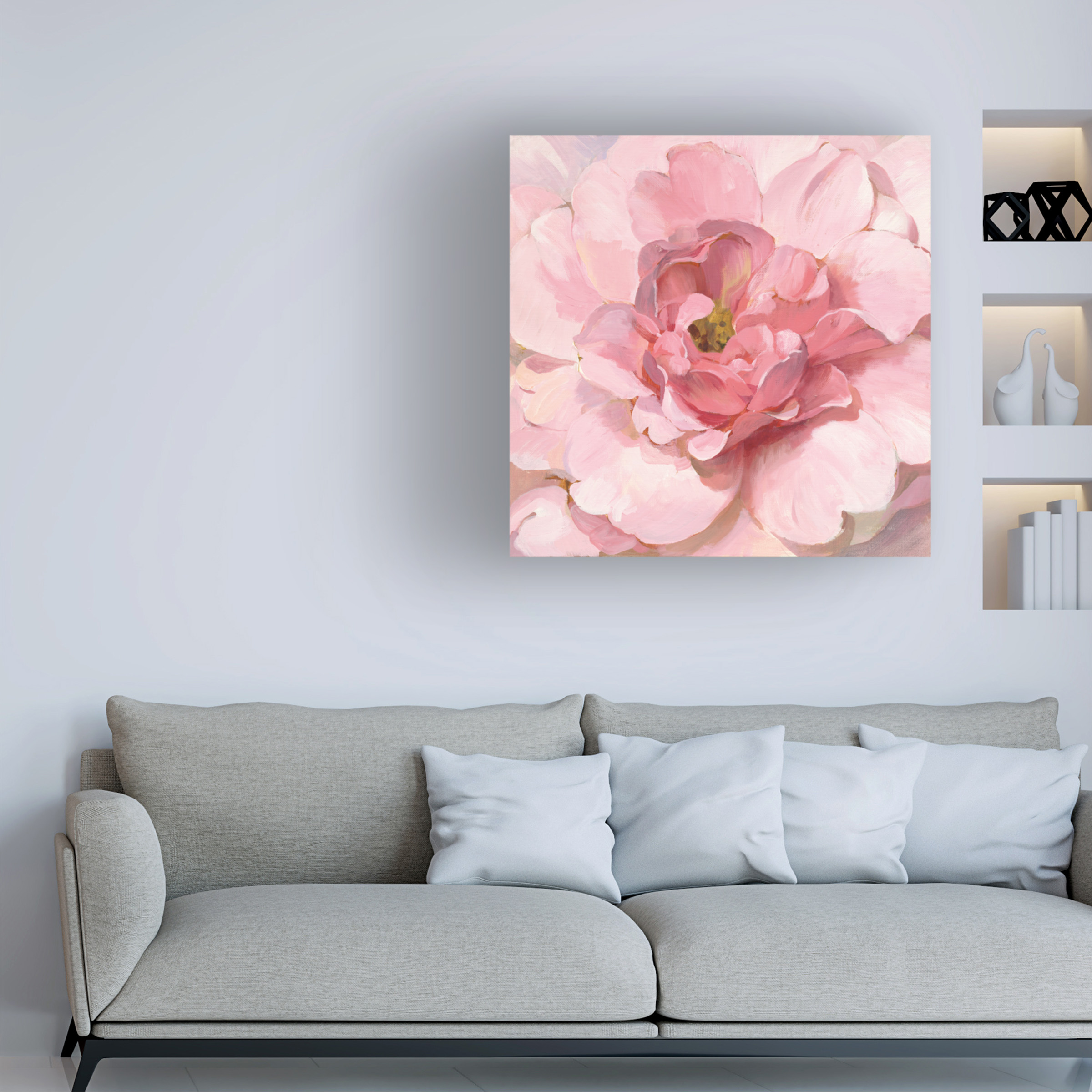 Trademark Fine Art 'Blushing Peony' Canvas Art by Danhui Nai
