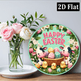 thumbnail image 6 of 2D Flat Easter Cow-Themed Colorful Metal Sign - 8x8 Inch Round Iron Wall Decorative Signs & Plaques for Bars., 6 of 6