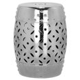 thumbnail image 2 of Hawthorne Collection Ceramic Garden Stool in Silver, 2 of 4