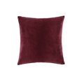 thumbnail image 2 of Parkdale Pack of 2 Super Soft Velvet Decorative Throw Pillow Cushion Cover with Zipper - 18" X 18" - Wine, 2 of 3