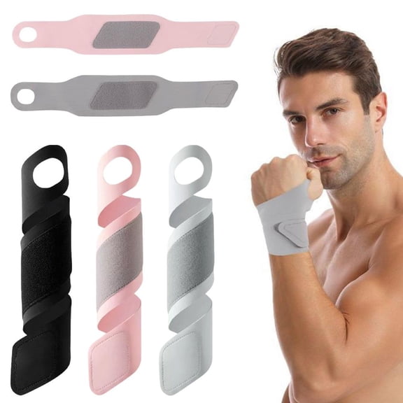 Adjustable Wrist Brace Support with Thumb Loop - Breathable Elastic Wrist Wraps for Sports Fitness, Gymnastics, Relieve Fatigue - Left or Right Hand, Men & Women