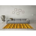 thumbnail image 3 of Ahgly Company Machine Washable Indoor Rectangle Abstract Yellow Modern Area Rugs, 5' x 8', 3 of 4