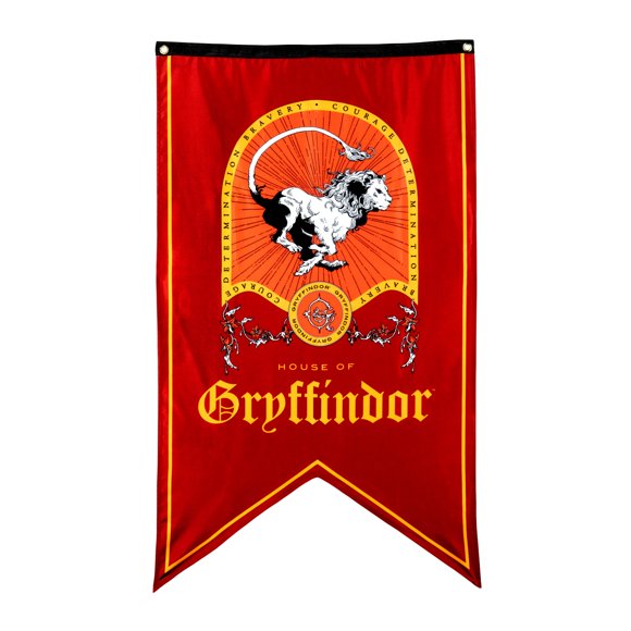 Banner CON*QUEST con el escudo de Gryffindor de Harry Potter, 76 x 127 cm