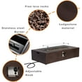 thumbnail image 3 of VENTOPYR Outdoor Propane Rectangle Bronze MGO Fire Pit Table with Wind Guard, 3 of 7