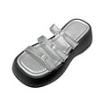 thumbnail image 6 of Women Platform Slide Sandals Stylish Slip on Sandals for Outdoor Street Gift 35, 6 of 7