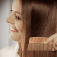 thumbnail image 5 of Wooden Comb Hair + Beard Detangler (light Brown, 6.5 Inch), 5 of 5