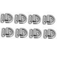 thumbnail image 1 of Paquete de 8 Almohadillas Plegables para Amarre de Ojos Macarena D Acero Inoxidable 316 Plata, 1 of 8