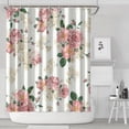 thumbnail image 2 of Waterproof Pioneer Shower Curtain 84x72 Inch Polyester Unique Colorful Floral Shower Curtain for Bathroom Hotel Home Decor with 12 Plastic Hooks, 2 of 5