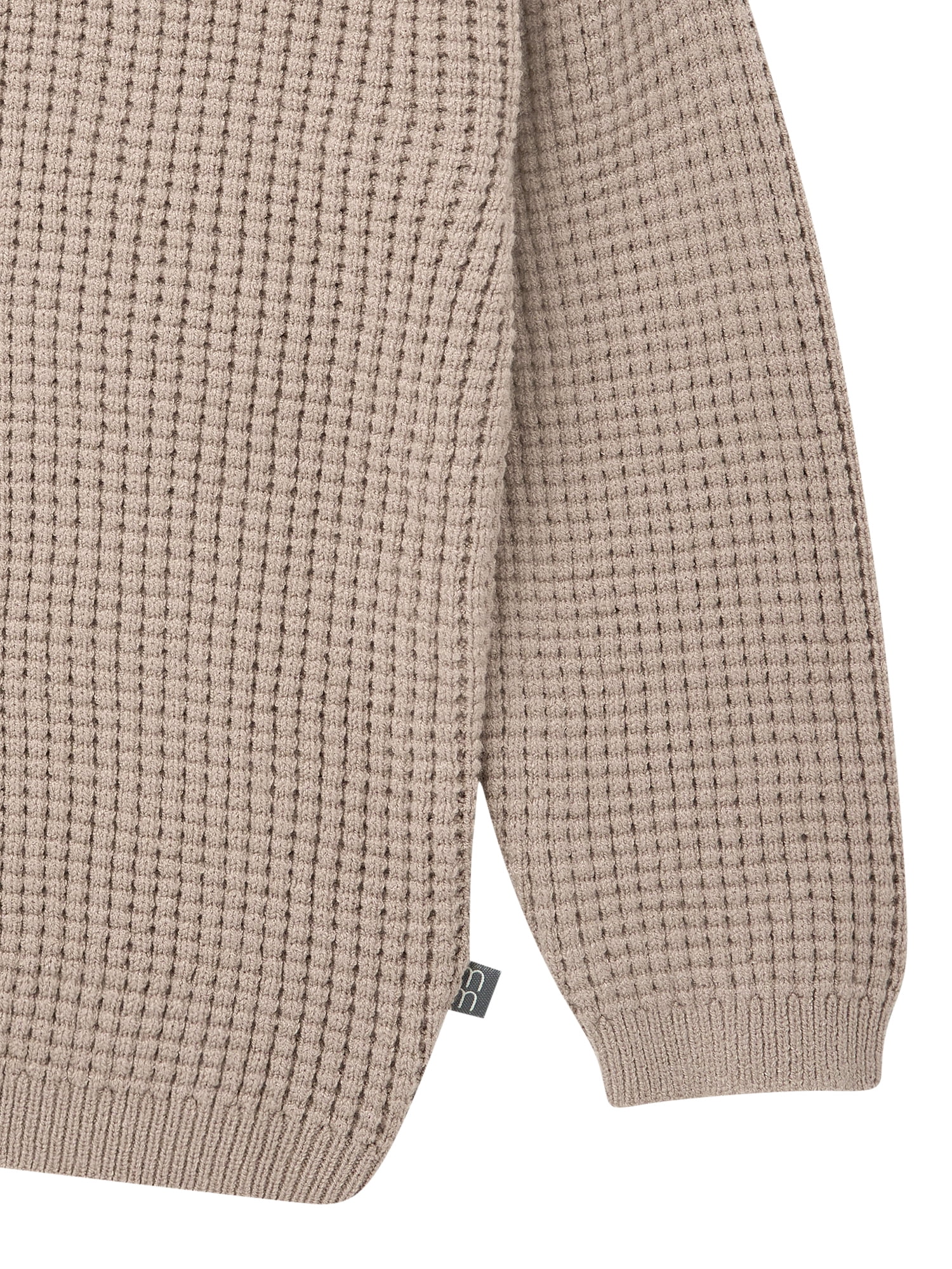 Modern Moments by Gerber Baby and Toddler Boy Waffle Henley Sweater, 0/3 Months - 5T