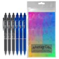 thumbnail image 2 of Set de 6 bolígrafos de gel FriXion Clicker Advantage Gifts, negro y azul, 2 of 9