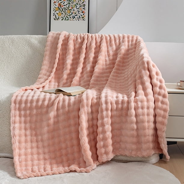 Mantas de Felpa Suave y Gruesa Color Caqui | 130 X 155 Cm | 580 G - Manta para Dormitorio, Camas y Sofás | Máxima Comodidad - Yww250715003Pk