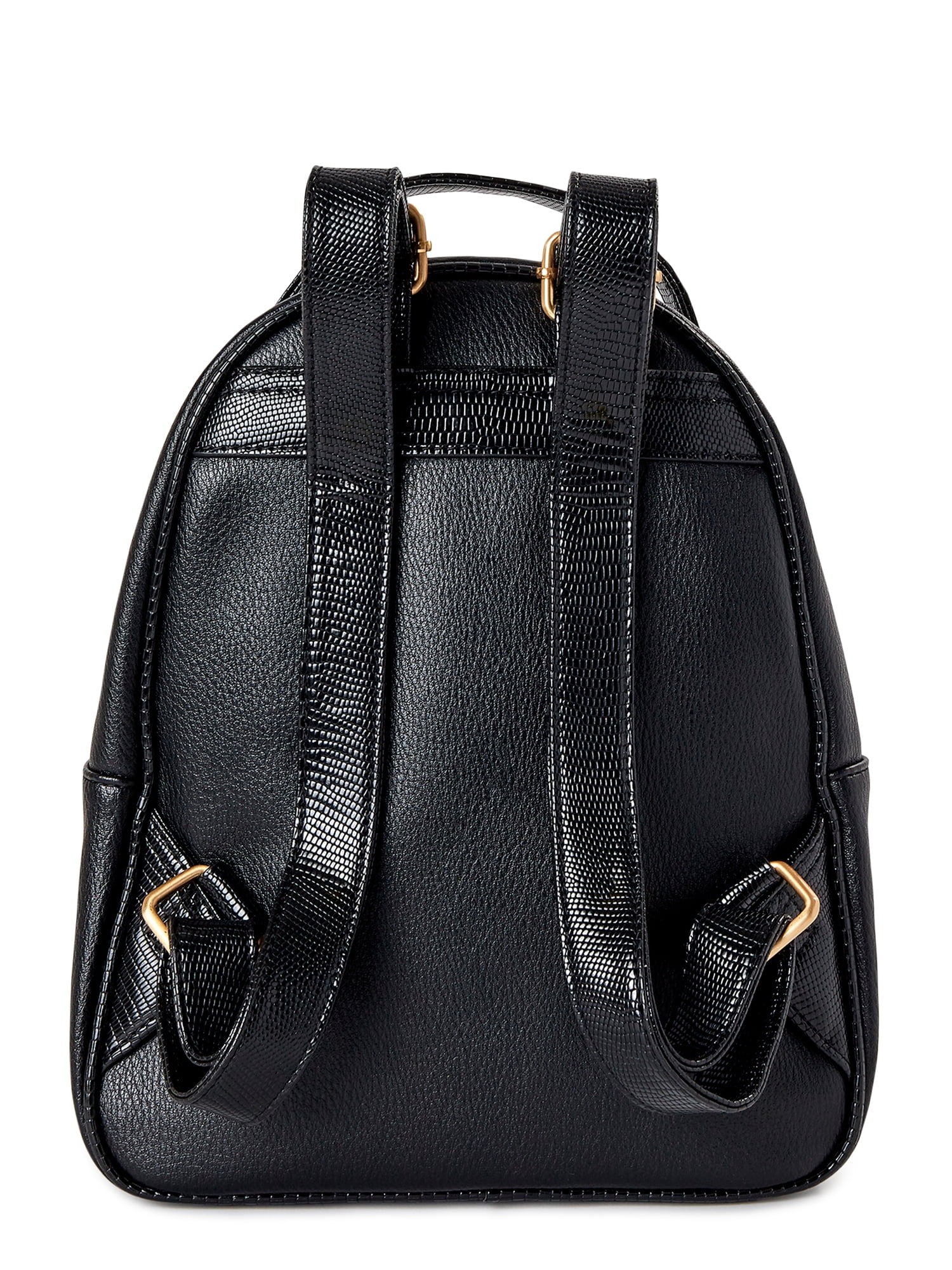 Time & Tru Women's Ruby Backpack, Black - Versatile Stylish Accessory -  Walmart.com