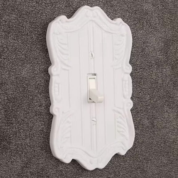 Vintage European Wall Switch Plate Antique Brass for Standard Single Switches
