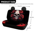 thumbnail image 4 of CHAQLIN Skull Rose Design Rear Bench Seat Covers for Pet, 2 Pack Car Seat Covers Scratch Proof Non-Slip Back Seat Protectors, 4 of 7