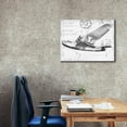 thumbnail image 3 of Epic Graffiti 'Inverted Flight Schematic III' by Ethan Harper, Giclee Canvas Wall Art, 34"x26", 3 of 8