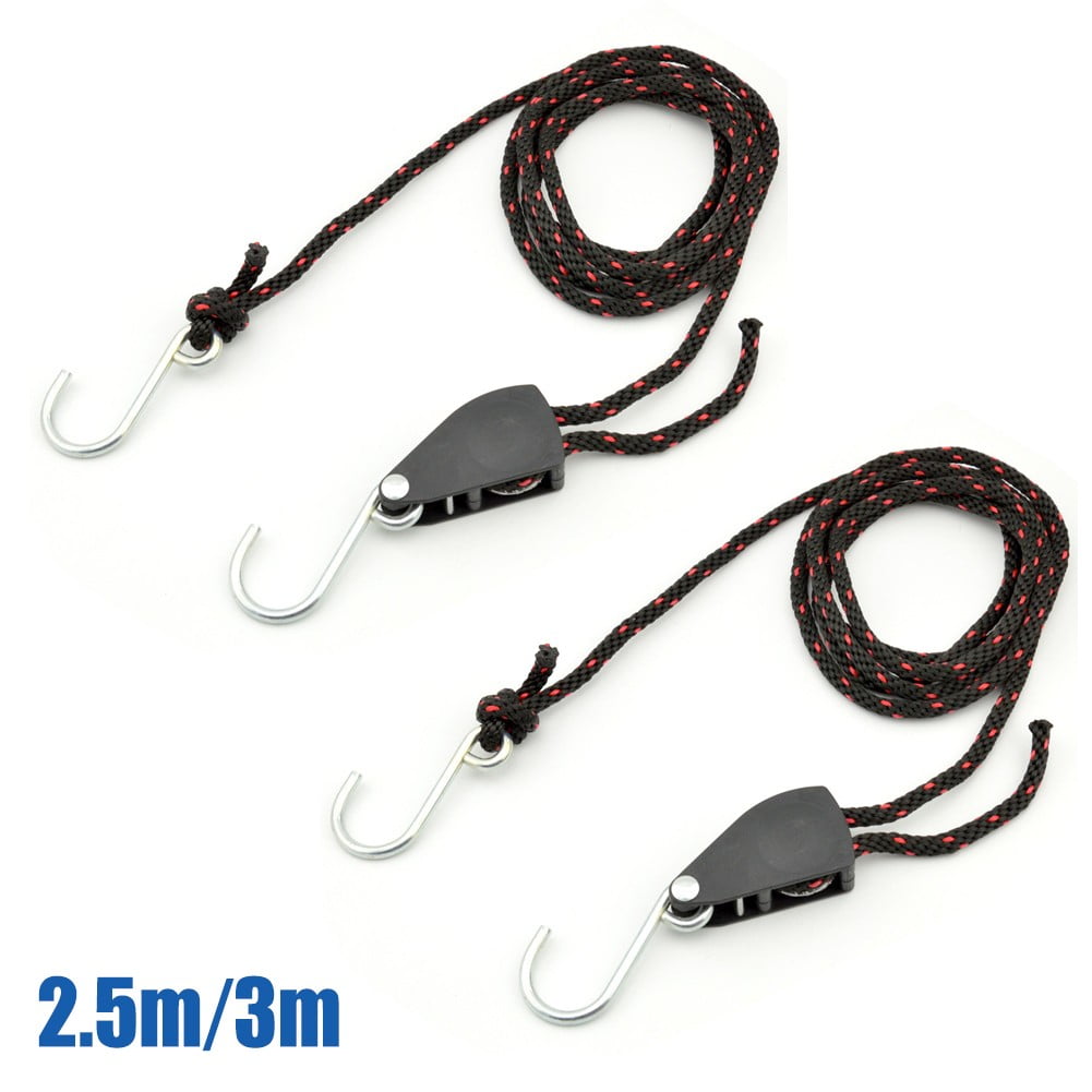 2Pcs Kayak Tie Down Straps Canoe Bow and Stern Rope Lock Tie Down Strap ...