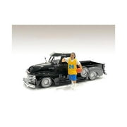 4 in. Lowriderz Figurine III for 1 by 18 Scale Models, Yellow