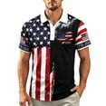 thumbnail image 4 of Golf Shirts for Men Happy 250th Birthday America 1776 Shirts Mens 4th Of July T Shirts Men's Patriotic T-Shirts America Shirts for Men Usa T Shirts Men's Graphic Tees White Graphic Tee Men, 4 of 5