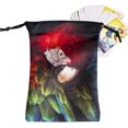 thumbnail image 1 of HUGFEGWE 6 Pcs Velvet Tarot Rune Bag - Drawstring Jewelry Pouch with Animal Pattern,Tarot Card Bag Dice Bag Tarot Card Holder Jewelry Bags, 5.12''x7.09 CJB91-66162, 1 of 8
