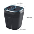 thumbnail image 3 of 200W Car Power Inverter DC 12V/24V to AC 220V with USB 3.0 Port Smart Display and Auto Safety Shutoff for Vehicles and Home Electronics, 3 of 8